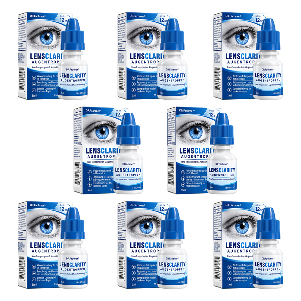 👨⚕️ DR.Fachmer® LensClarity Augentropfen✅Ideal bei trockenen Augen, verschwommener Sicht & Alterssichtigkeit 🍃