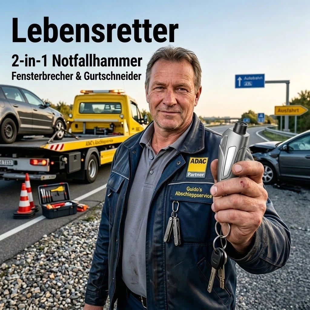 2-in-1 Notfall-Glasbrecher & Gurtmesser✨