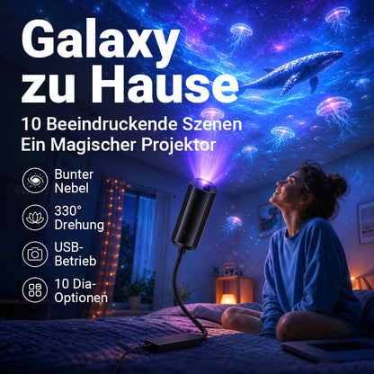💡BVJ® Plug-and-Play HD Galaxy & Ozean Projektor-Nachtlicht🥳 50.000+ zufriedene Nutzer