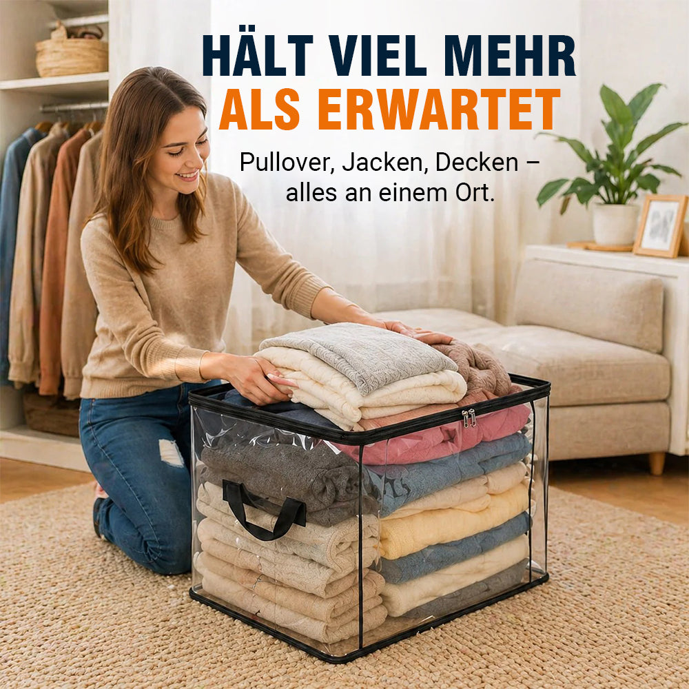 🎁 LETZTER TAG: 50% RABATT ✨ 📦Große, robuste und dicke durchsichtige Aufbewahrungstasche