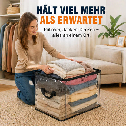 🎁 LETZTER TAG: 50% RABATT ✨ 📦Große, robuste und dicke durchsichtige Aufbewahrungstasche