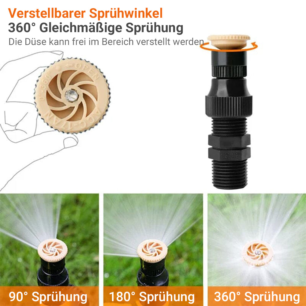 🏡 2 zum Preis von 1 ✨ 360° drehbarer automatischer Rasensprenger für Garten und Rasen