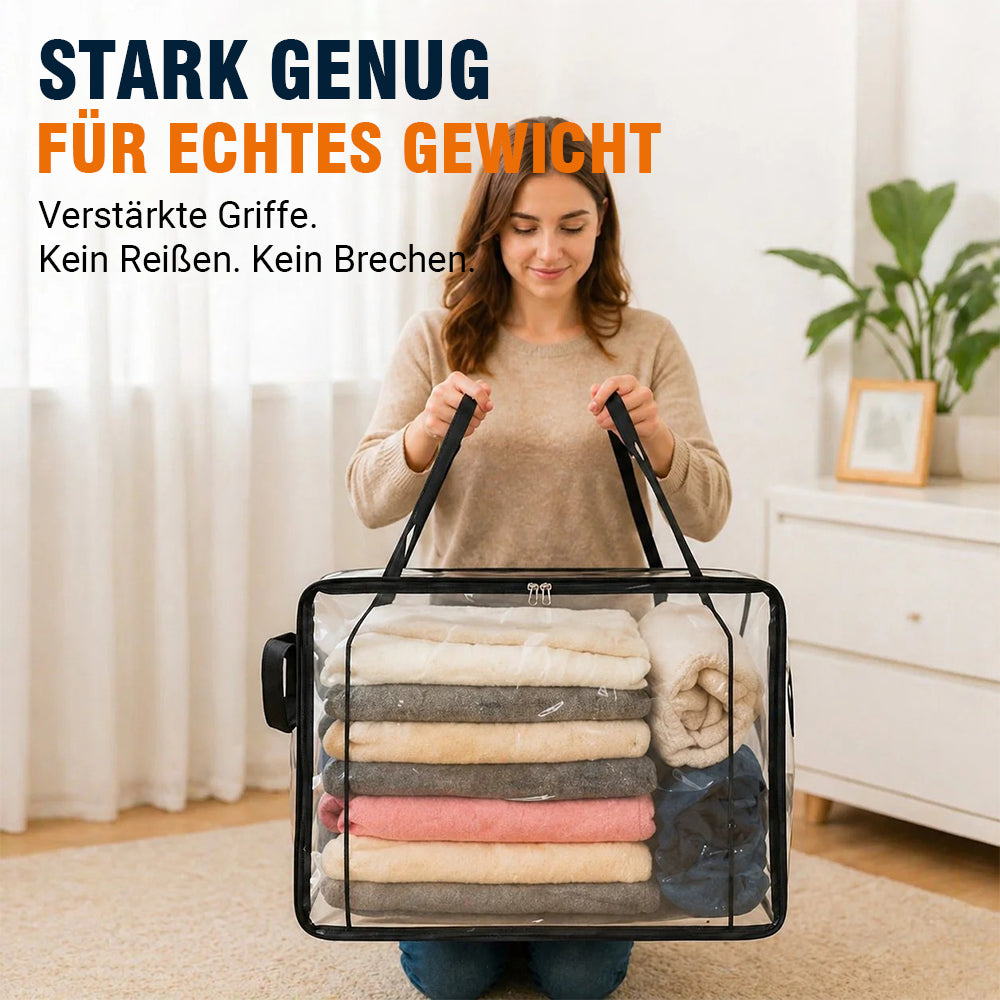 🎁 LETZTER TAG: 50% RABATT ✨ 📦Große, robuste und dicke durchsichtige Aufbewahrungstasche