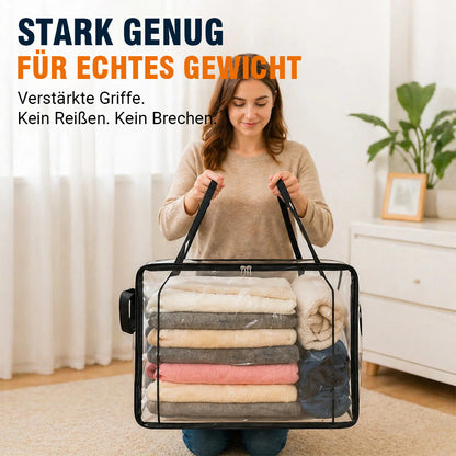 🎁 LETZTER TAG: 50% RABATT ✨ 📦Große, robuste und dicke durchsichtige Aufbewahrungstasche