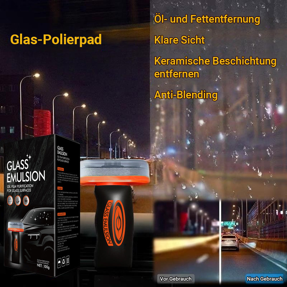 3-in-1 Glas-Reinigungspaste✨Entfernt Ölfilm & Fett, Anti-Blendschutz