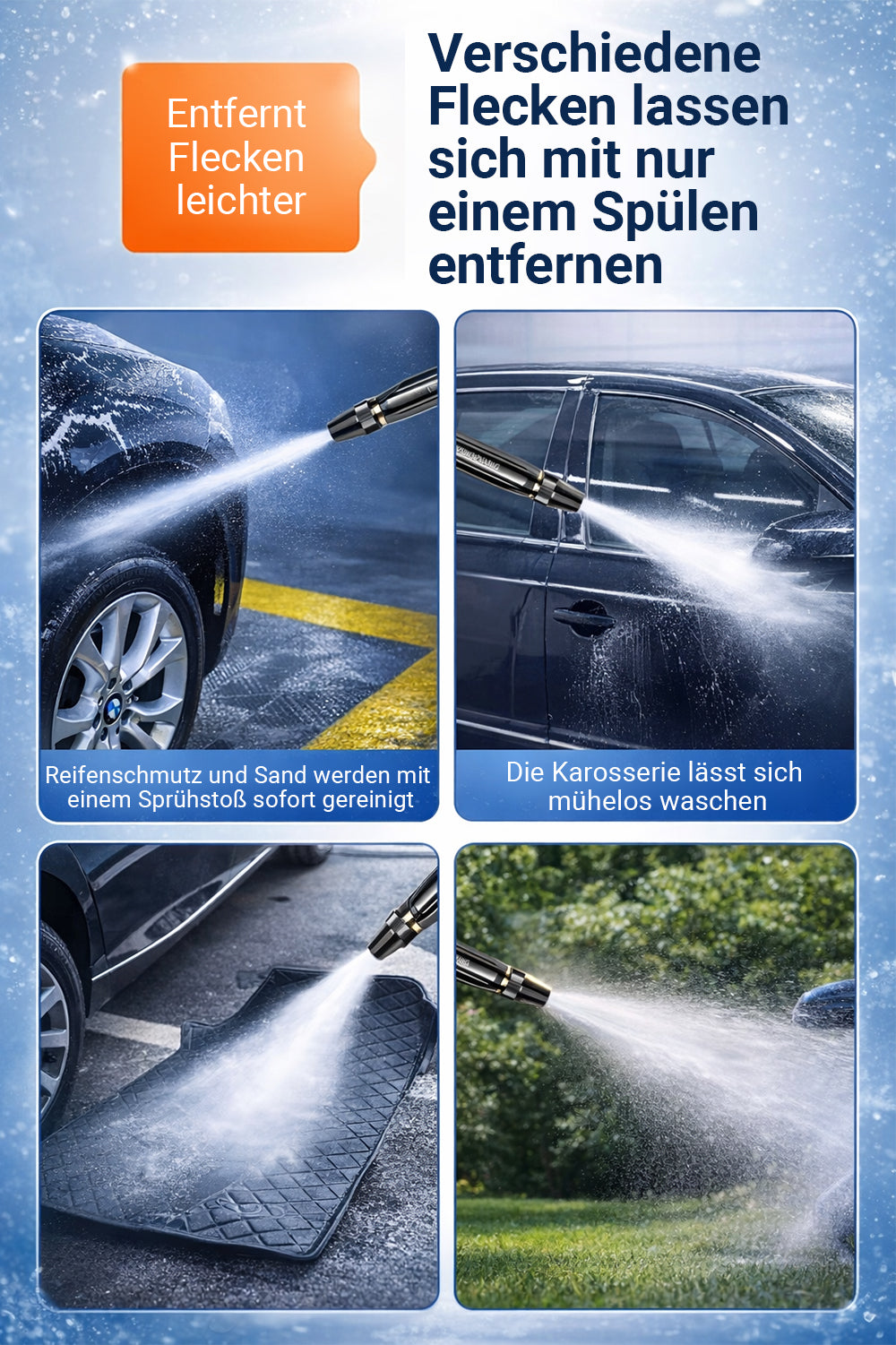🚗 LETZTER TAG: 50% RABATT ✨ Lovyanocosh® Kraftvolle Hochdruck-Gartenspritze & Autowäsche für Zuhause