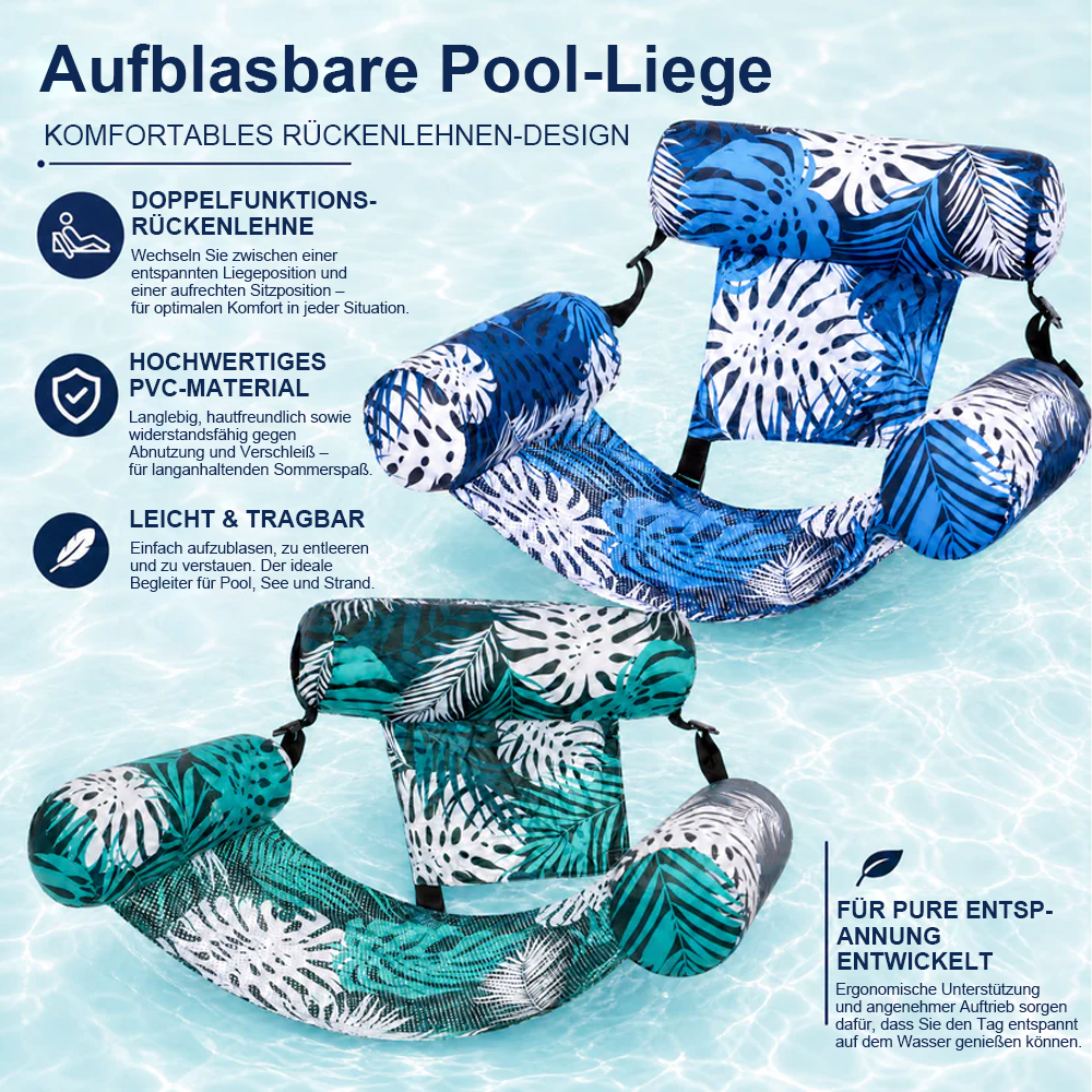🔥Heißer Sale – 50% Rabatt💺🌴 Aufblasbarer Schwimmsessel – Ihr ultimatives Sommer-Must-Have 🌊