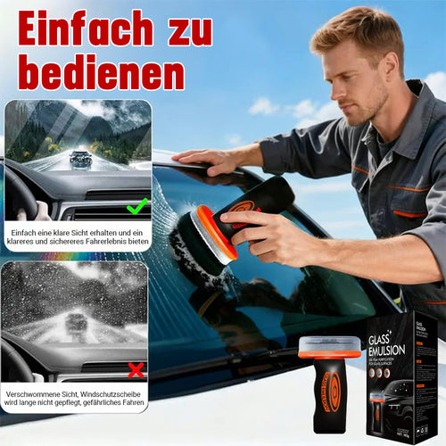 3-in-1 Glas-Reinigungspaste✨Entfernt Ölfilm & Fett, Wasserabweisender Abperl-Effekt & Anti-Blendschutz up