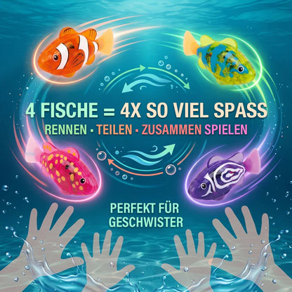 🏆Blitzverkauf⚡Schwimmfisch mit LED-Licht für die Badewanne