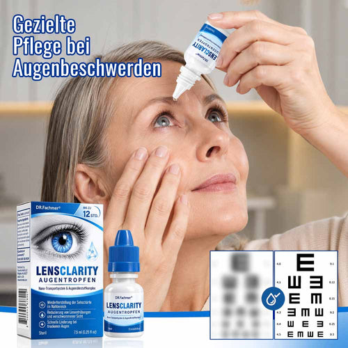👨‍⚕️ DR.Fachmer® LensClarity Augentropfen✅Ideal bei trockenen Augen, verschwommener Sicht & Alterssichtigkeit 🍃