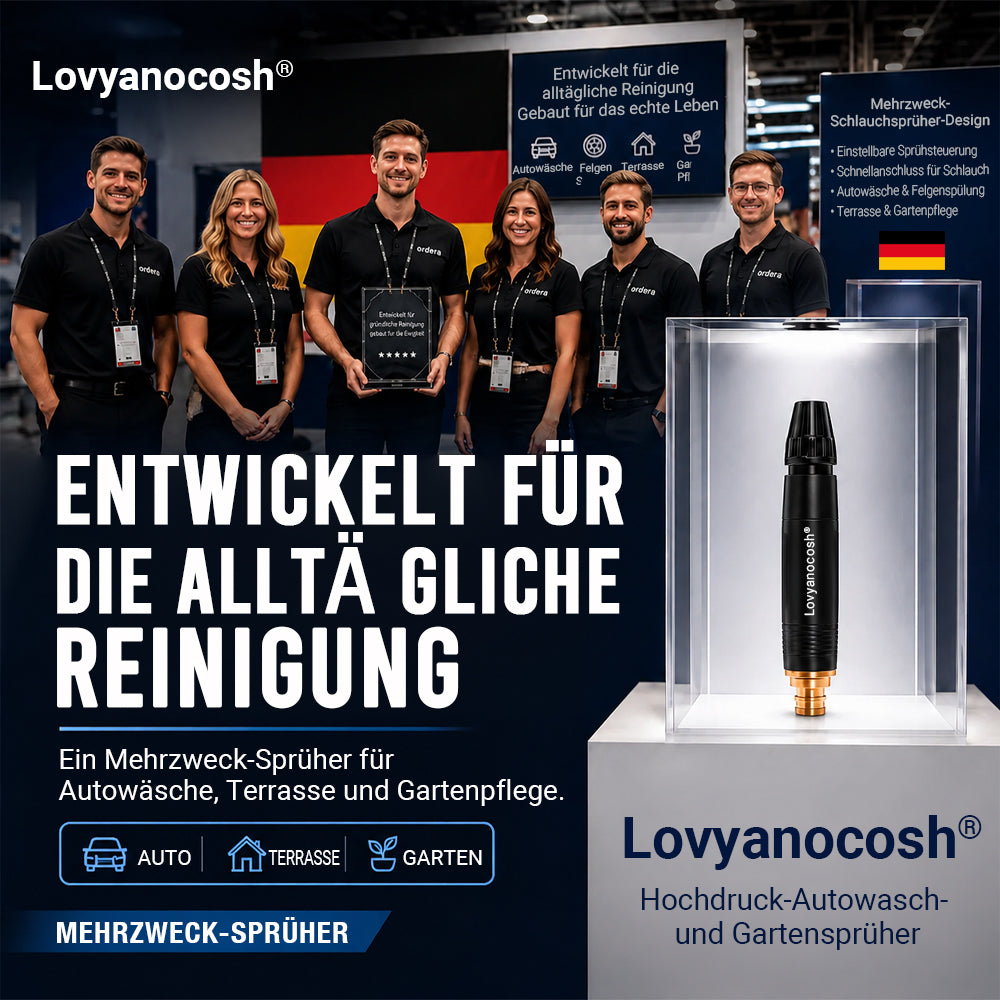 🚗 LETZTER TAG: 50% RABATT ✨ Lovyanocosh® Kraftvolle Hochdruck-Gartenspritze & Autowäsche für Zuhause 🔥