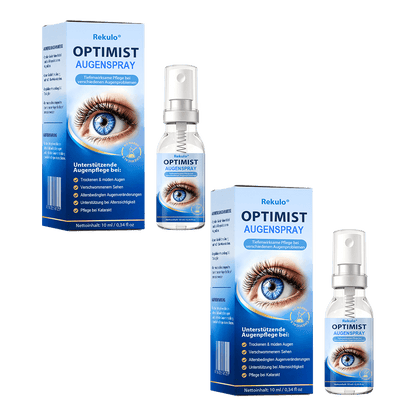 Rekulo® OptiMist Augenspray ✅ Für trockene Augen, verschwommene Sicht, Augenbelastung und Alterssichtigkeit 👀🍀