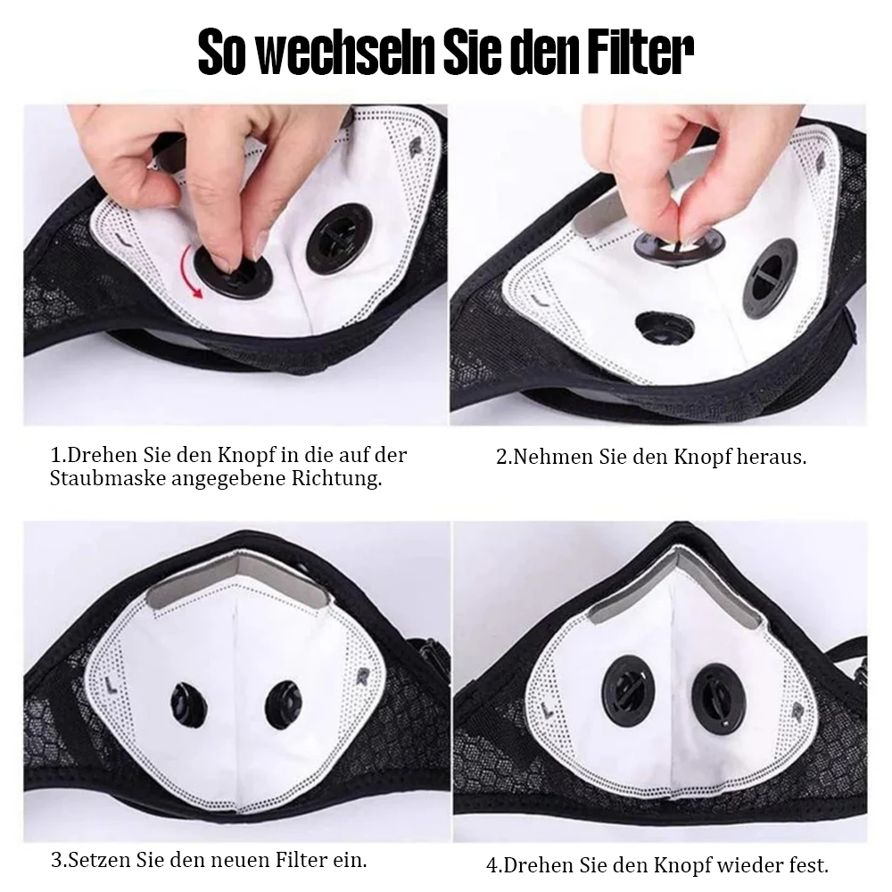 🔥Heißer Ausverkauf - 50 % RABATT🔥Lovyanocosh® Wiederverwendbare Staubschutzmaske mit Kohlefilter