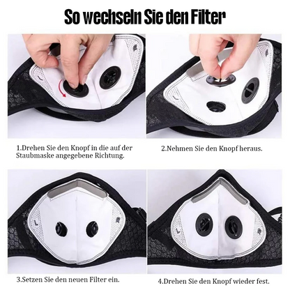 🔥Heißer Ausverkauf - 50 % RABATT🔥Lovyanocosh® Wiederverwendbare Staubschutzmaske mit Kohlefilter