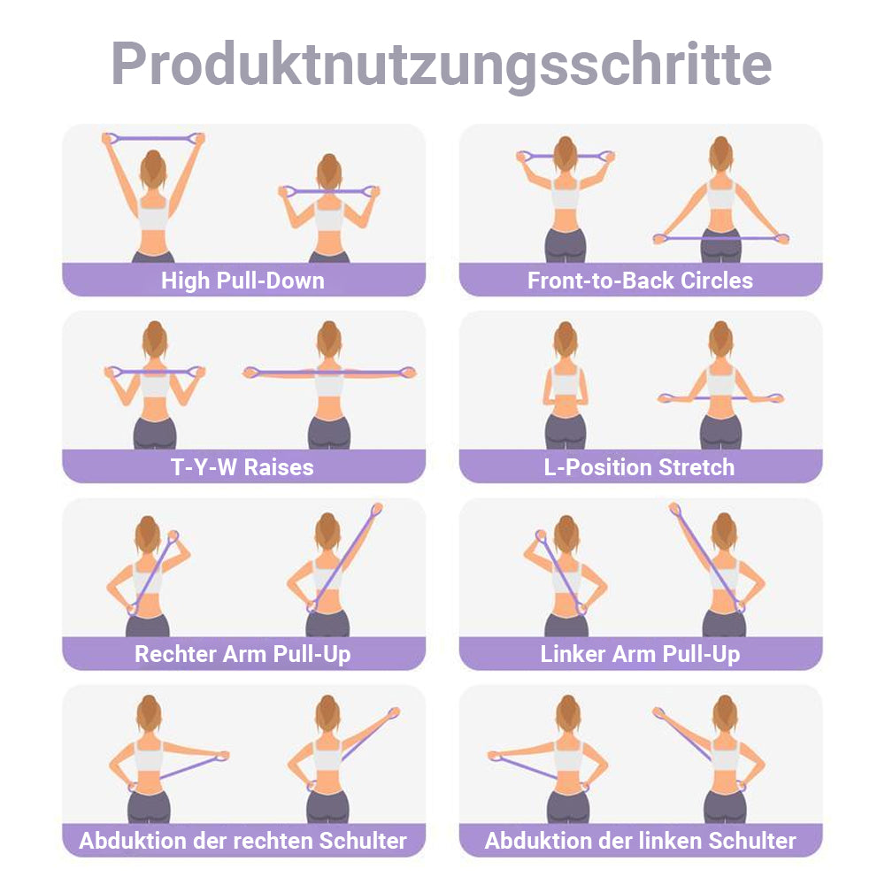 ✨Premium 8-Form Fitnessband aus Silikon