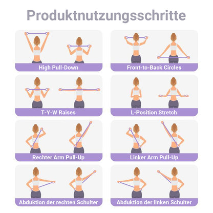 ✨Premium 8-Form Fitnessband aus Silikon