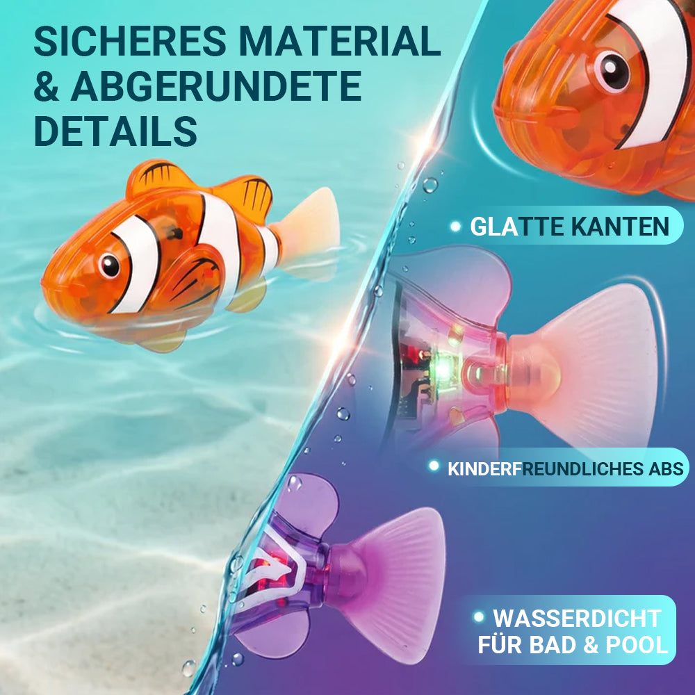 🏆Blitzverkauf⚡Schwimmfisch mit LED-Licht für die Badewanne