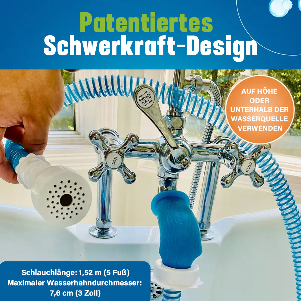 ✨Badewannen-Duschbrause ohne Montage – Ideal zum Haarewaschen, Babybad & zur Tierpflege