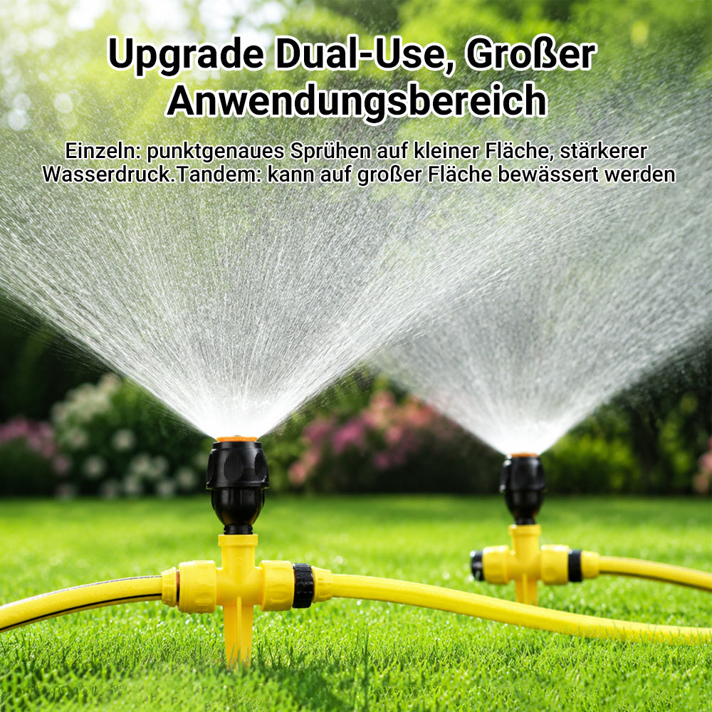 🏡 2 zum Preis von 1 ✨ 360° drehbarer automatischer Rasensprenger für Garten und Rasen