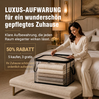 🎁 LETZTER TAG: 50% RABATT ✨ 📦Große, robuste und dicke durchsichtige Aufbewahrungstasche