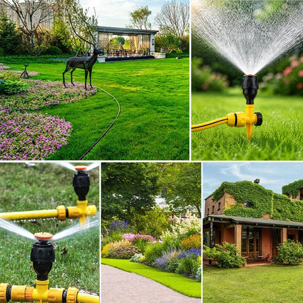 🏡 2 zum Preis von 1 ✨ 360° drehbarer automatischer Rasensprenger für Garten und Rasen