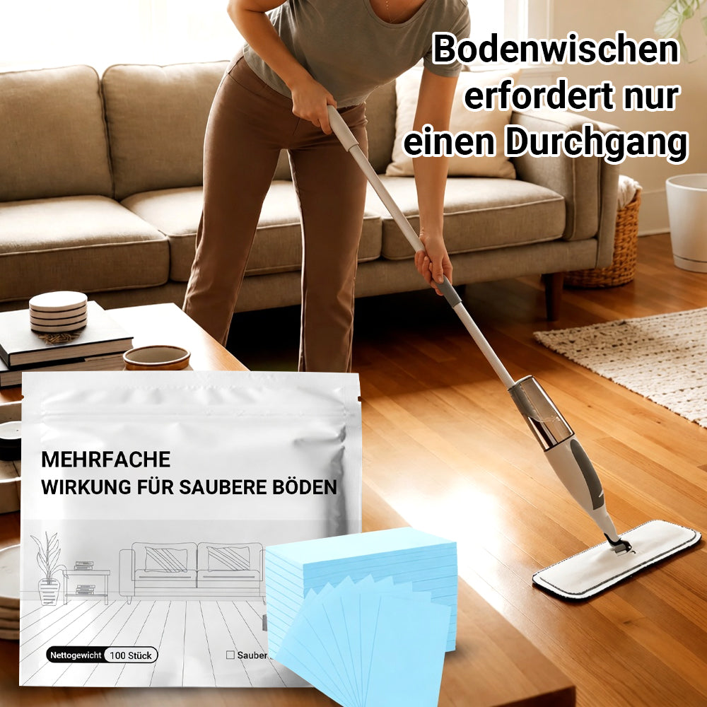 🧼🎁 IEY® 100 Stück Bodenreinigungstabletten – Antibakterieller Allzweckreiniger für Hartholz, Fliesen & Laminat