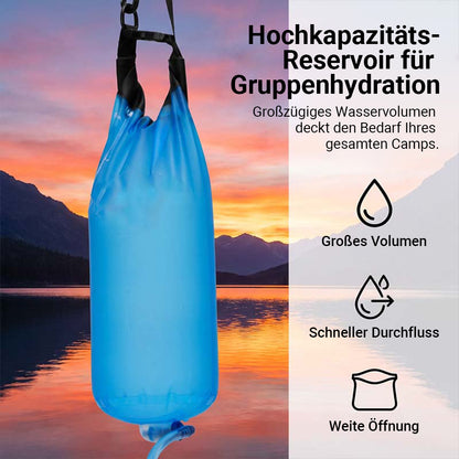 Tragbares Schwerkraft-Wasserfiltersystem – 3.79L/6L Outdoor-Wasserbeutel – Ideal für Camping, Wandern & Notfallvorsorge