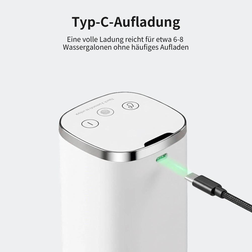 Remifa® Smarte Faltbare Elektrische Wasserpumpe – Automatische Mengenregelung, Kindersicherung & 30 Tage Akkulaufzeit