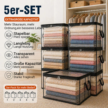 🎁 LETZTER TAG: 50% RABATT ✨ 📦Große, robuste und dicke durchsichtige Aufbewahrungstasche