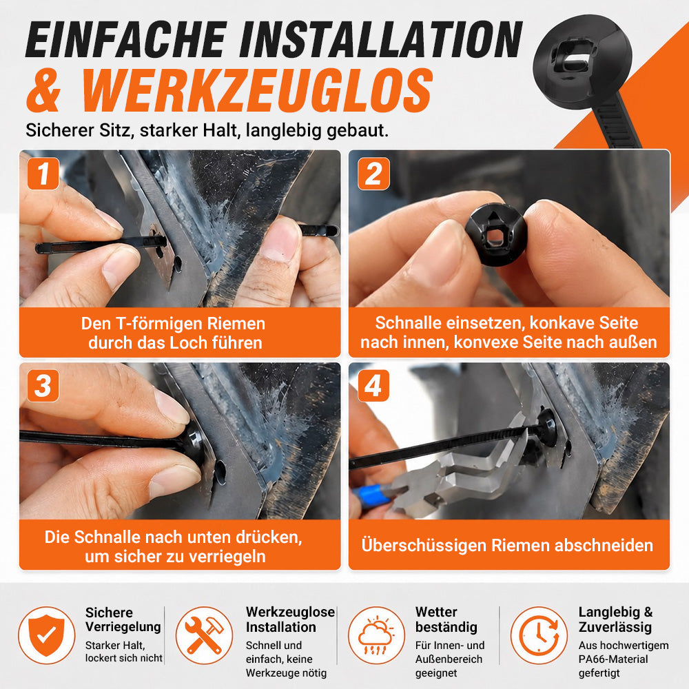 Räumungsverkauf mit 50 % Rabatt 🔥 Nylon Universal-Kabelbinder-Schnalle