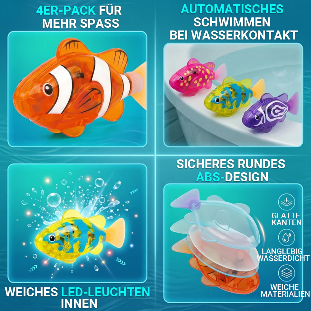 🏆Blitzverkauf⚡Schwimmfisch mit LED-Licht für die Badewanne