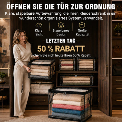 🎁 LETZTER TAG: 50% RABATT ✨ 📦Große, robuste und dicke durchsichtige Aufbewahrungstasche