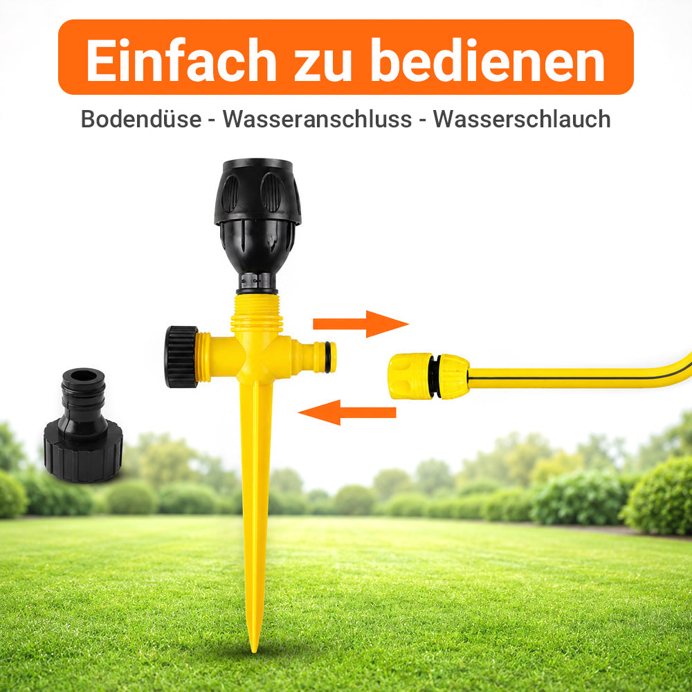 🏡 2 zum Preis von 1 ✨ 360° drehbarer automatischer Rasensprenger für Garten und Rasen
