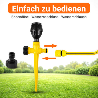 🏡 2 zum Preis von 1 ✨ 360° drehbarer automatischer Rasensprenger für Garten und Rasen