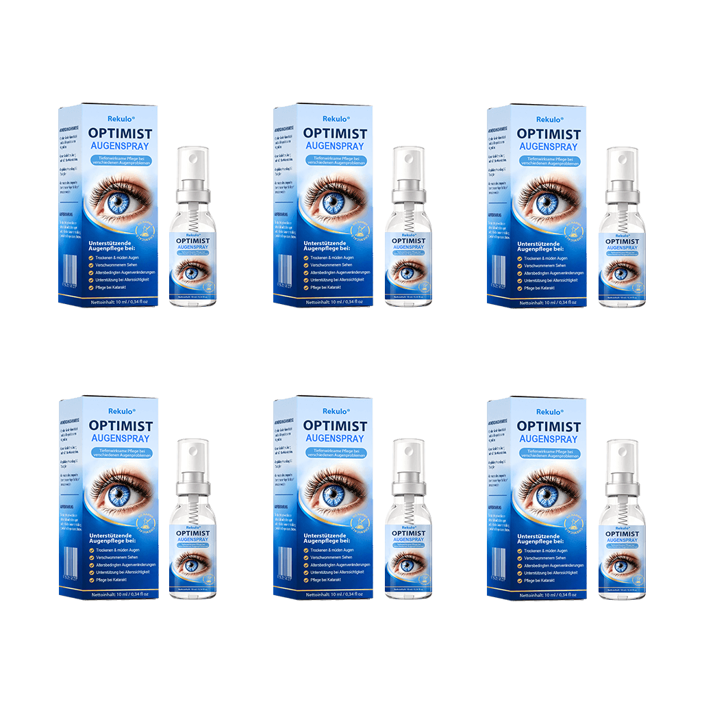 Rekulo® OptiMist Augenspray ✅ Für trockene Augen, verschwommene Sicht, Augenbelastung und Alterssichtigkeit 👀🍀