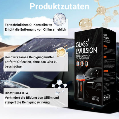3-in-1 Glas-Reinigungspaste✨Entfernt Ölfilm & Fett, Anti-Blendschutz