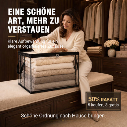 🎁 LETZTER TAG: 50% RABATT ✨ 📦Große, robuste und dicke durchsichtige Aufbewahrungstasche