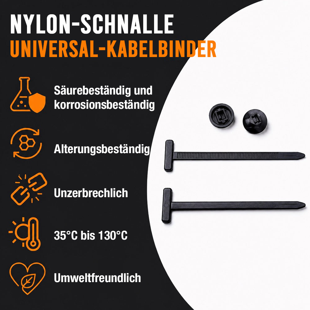 Räumungsverkauf mit 50 % Rabatt 🔥 Nylon Universal-Kabelbinder-Schnalle