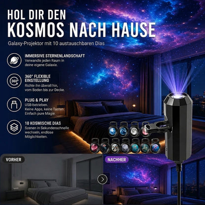 💡BVJ® Plug-and-Play HD Galaxy & Ozean Projektor-Nachtlicht🥳 50.000+ zufriedene Nutzer