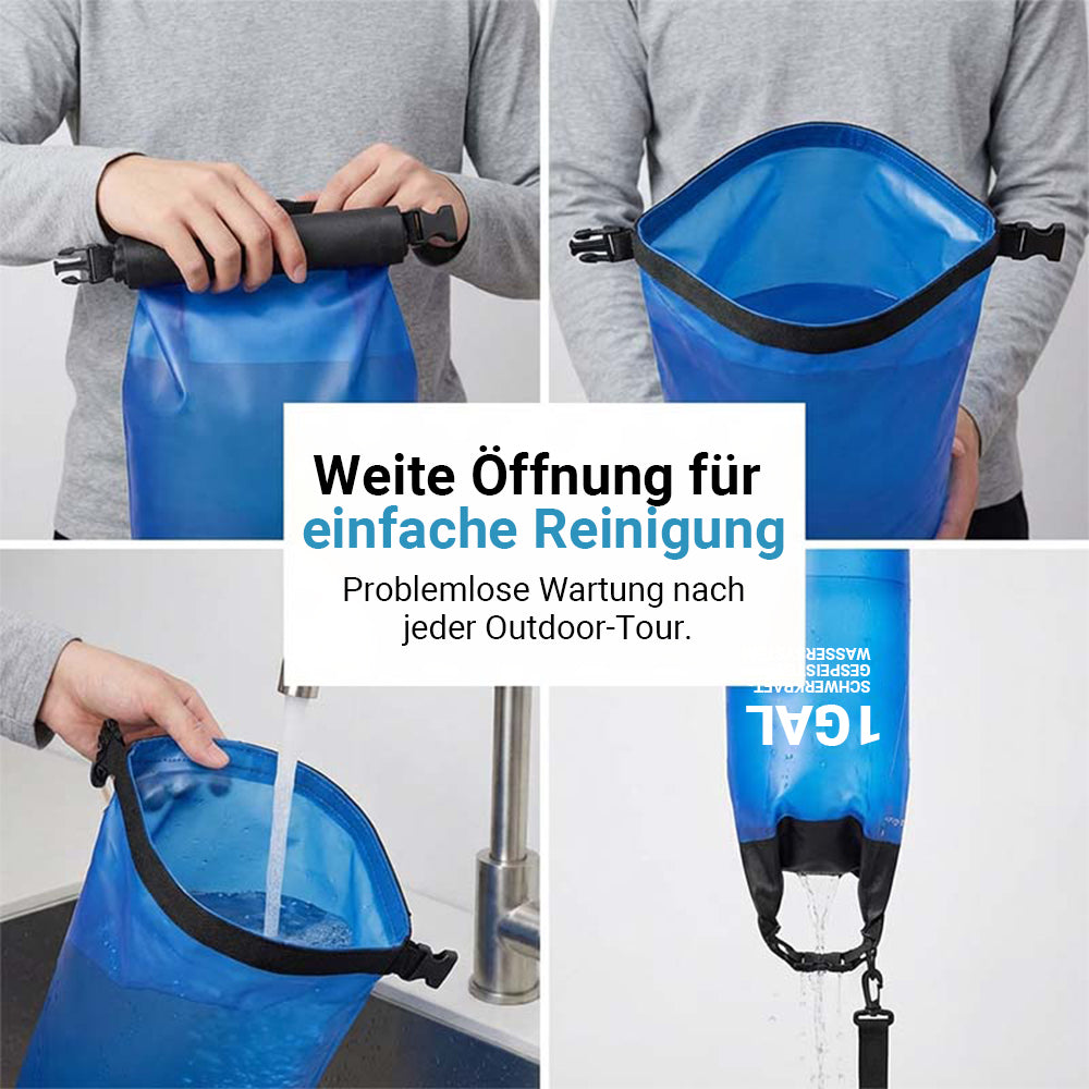 Tragbares Schwerkraft-Wasserfiltersystem – 3.79L/6L Outdoor-Wasserbeutel – Ideal für Camping, Wandern & Notfallvorsorge
