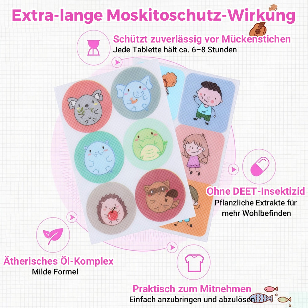 🔥HEIßER VERKAUF 🌟Mückenschutz-Cartoon-Sticker für Kinder & Erwachsene