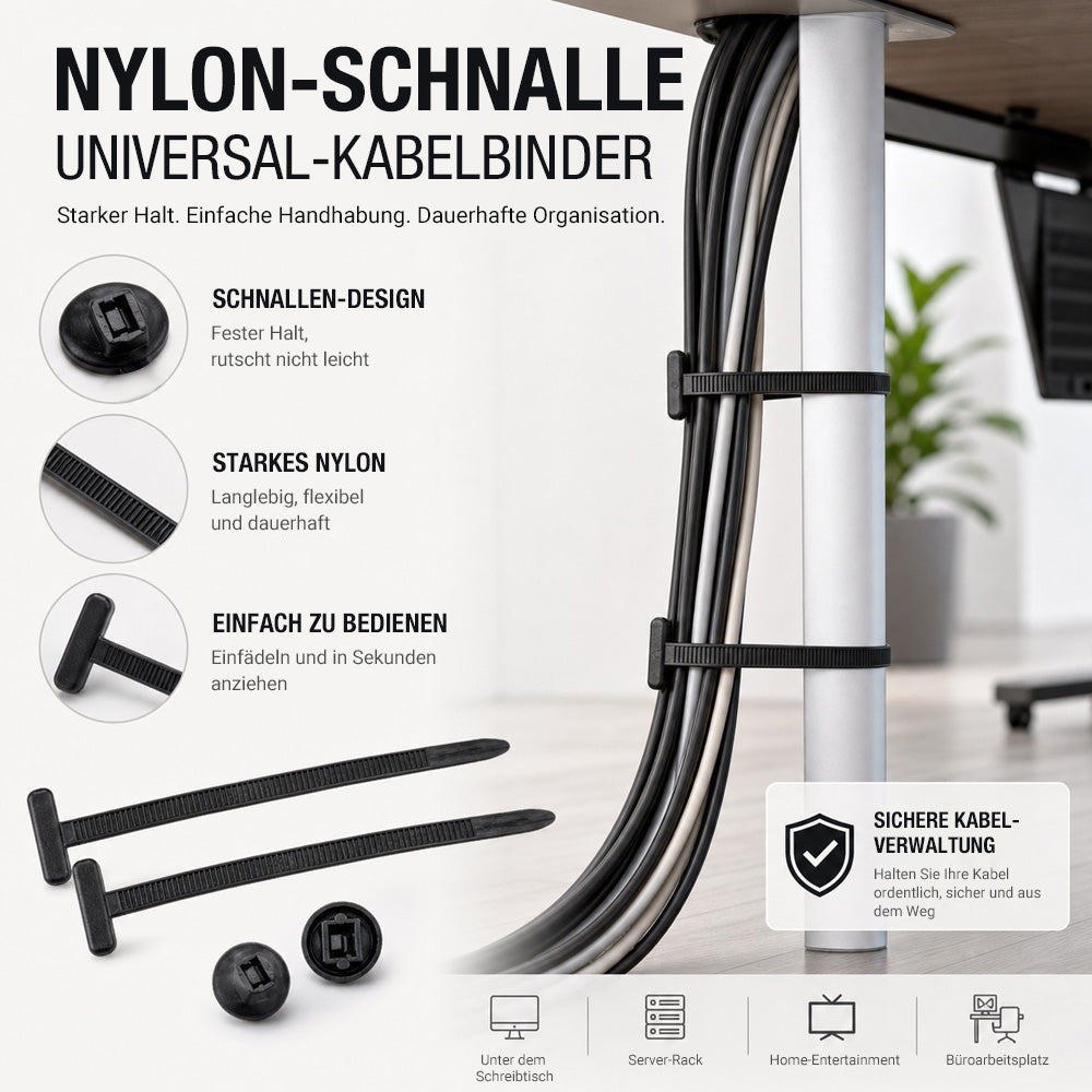 Räumungsverkauf mit 50 % Rabatt 🔥 Nylon Universal-Kabelbinder-Schnalle