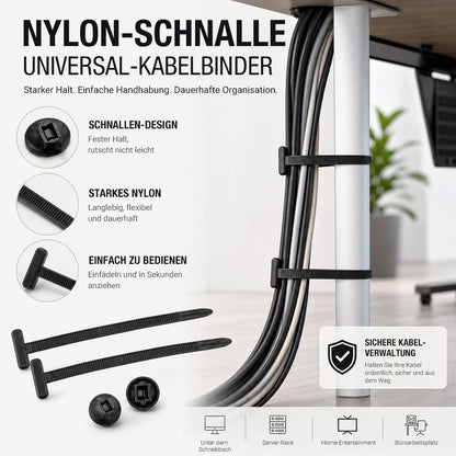 Räumungsverkauf mit 50 % Rabatt 🔥 Nylon Universal-Kabelbinder-Schnalle