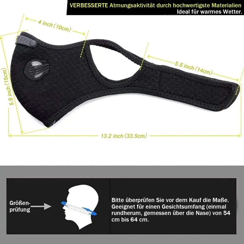 🔥Heißer Ausverkauf - 50 % RABATT🔥Lovyanocosh® Wiederverwendbare Staubschutzmaske mit Kohlefilter