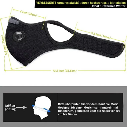 🔥Heißer Ausverkauf - 50 % RABATT🔥Lovyanocosh® Wiederverwendbare Staubschutzmaske mit Kohlefilter