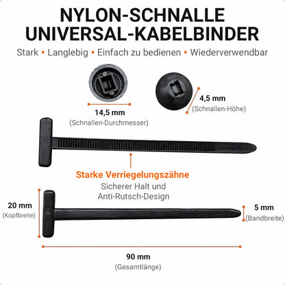 Räumungsverkauf mit 50 % Rabatt 🔥 Nylon Universal-Kabelbinder-Schnalle