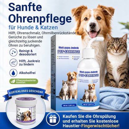 👩‍⚕️ Celsiora® Ohrenreinigungslösung für Haustiere ✅Bekämpft Ohrgeruch, hartnäckige Ohrenschmalzablagerungen, Hefebildung & lästiges Kratzen