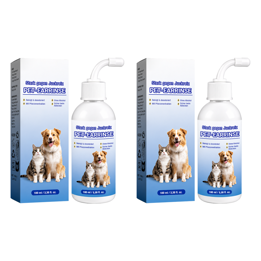 👩‍⚕️ Celsiora® Ohrenreinigungslösung für Haustiere ✅Bekämpft Ohrgeruch, hartnäckige Ohrenschmalzablagerungen, Hefebildung & lästiges Kratzen