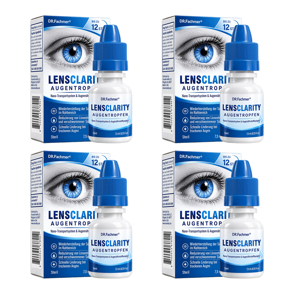 👨‍⚕️ DR.Fachmer® LensClarity Augentropfen✅Ideal bei trockenen Augen, verschwommener Sicht & Alterssichtigkeit 🍃