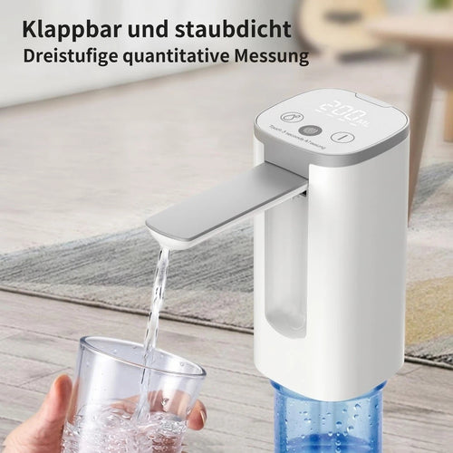 Remifa® Smarte Faltbare Elektrische Wasserpumpe – Automatische Mengenregelung, Kindersicherung & 30 Tage Akkulaufzeit